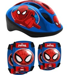 Children’s Helmet + Protectors Set Spiderman