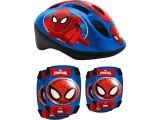 Vaikiškas šalmo ir apsaugų rinkinys Spiderman