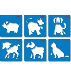 Farmyard. Stencils