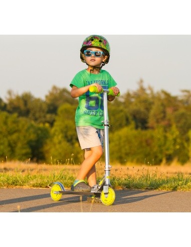 Paspirtukas WORKER Racer Urban Boy su šviečiančiais ratukais