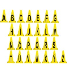 Plastic Cones inSPORTline Alphabet 23cm