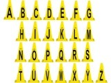 Plastic Cones inSPORTline Alphabet 23cm