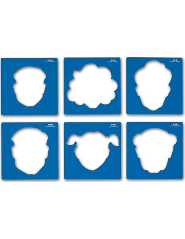 Maxi Faces. Stencils