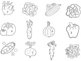 Vegetables. Stamps