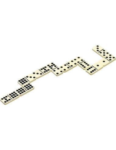Domino žaidimas Philos Double 9, 19,5x12 cm