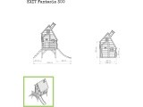 EXIT Fantasia 300 wooden playhouse - red