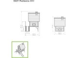 EXIT Fantasia 300 medinis žaidimų namelis – raudonas