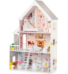 Wooden Dollhouse Eco Toys Powder Mansion