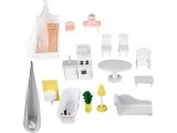 Wooden Dollhouse Eco Toys Powder Mansion