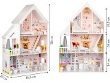 Wooden Dollhouse Eco Toys Powder Mansion