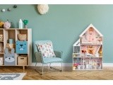 Wooden Dollhouse Eco Toys Powder Mansion