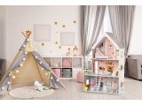 Wooden Dollhouse Eco Toys Powder Mansion