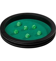 Philos dice tray artificial leather diameter 35cm