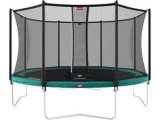 Trampoline Set BERG Favorit Regular 430 Green + Safety Net Comfort