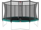 Batutas BERG Favorit Regular 430, žalias, su saugos tinklu Comfort