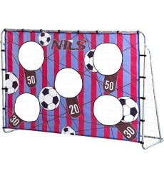 Futbolo vartai su tinklu ir taikiniu Nils NT7788 2in1