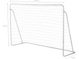 Futbolo vartai su tinklu ir taikiniu Nils NT7788 2in1