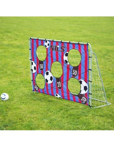 Futbolo vartai su tinklu ir taikiniu Nils NT7788 2in1