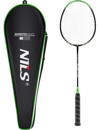 NR205 ALUMINUM ISOMETRIC / BADMINTON ROCKET + COVER NILS