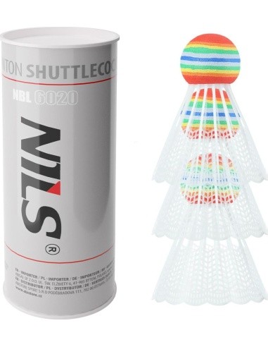 Nailoniniai badmintono plunksniukai Nils NBL6020, 3 vnt.