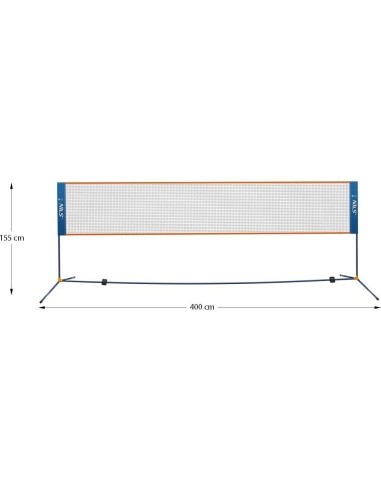 NN400 BADMINTON NET 400CM FULL COVER NILS