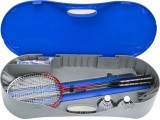 ZSB2 SET 2in1 BADMINTON NET + TENNIS + 2 ROCKETS + 3 SHUTTLECOCKS + SUITCASE NILS