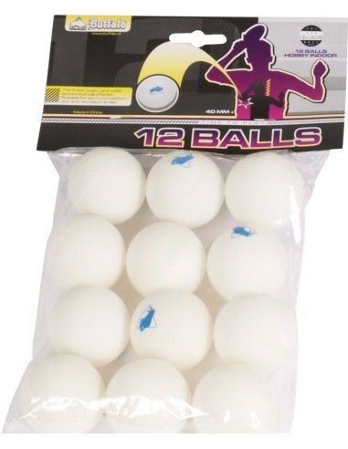 Table Tennis Balls Buffalo Hobby, 12pcs. Celluloid Free