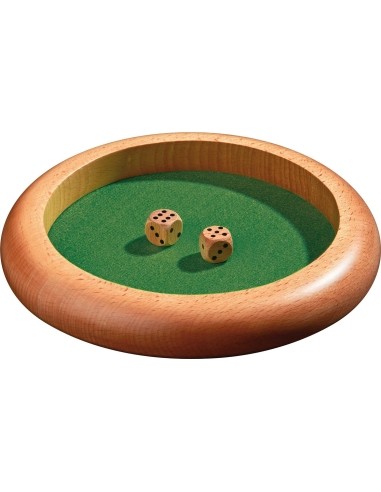 Wood Dice Tray Philos Diameter 22 cm