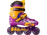 Fixed roller skates Baud BD276 - Violet-Yellow
