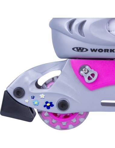 Children’s Rollerblading Set WORKER Polly LED – with Light-Up Wheels