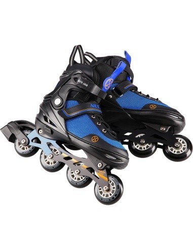 NH18188 2IN1 IN-LINE SKATES/HOCKEY ICE SKATES - Grey-Pink