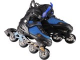 NH18188 2IN1 IN-LINE SKATES/HOCKEY ICE SKATES - Grey-Pink