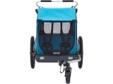 Dviračio priekaba, vežimėlis vaikui Thule Coaster XT, dvivietis, mėlynas
