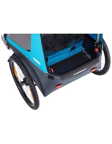 Dviračio priekaba, vežimėlis vaikui Thule Coaster XT, dvivietis, mėlynas