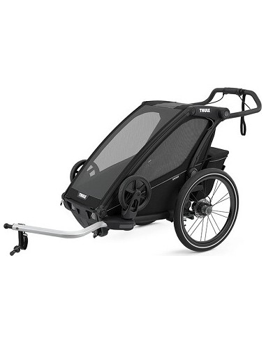 Multi-Sport Bike Trailer Thule Chariot Sport Midnight Black on Black, 1-seat