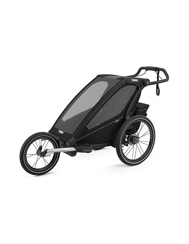 Multi-Sport dviračio priekaba, vežimėlis vaikui Thule Chariot Sport Midnight Black on Black, vienvietis