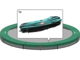 Inground Padding Berg Favorit 270, Green, 8 Sections