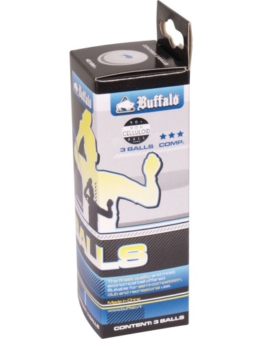Table Tennis Balls Buffalo Competiton, 3 star, 3 pcs.