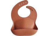 Silicone Bib Mushie Clay