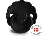 Pacifier FRIGG Daisy Latex Jet Black, Size 1