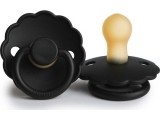 Pacifier FRIGG Daisy Latex Jet Black, Size 1