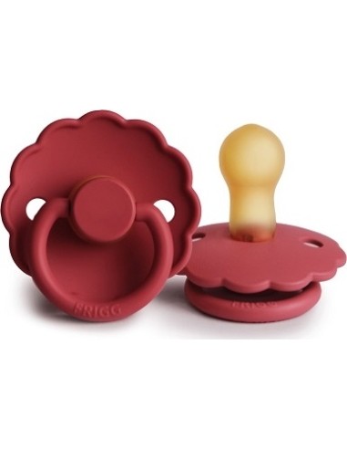 Pacifier FRIGG Daisy Latex Scarlet Size 1