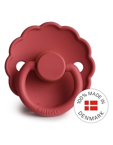 Pacifier FRIGG Daisy Latex Scarlet Size 1