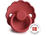 Pacifier FRIGG Daisy Latex Scarlet Size 1