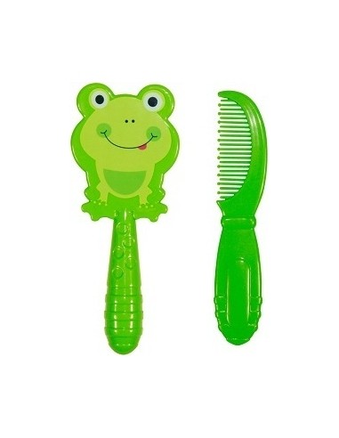 Šepetys ir šukos Baby Care, žali