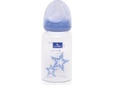Glass Feeding Bottle Lorelli, With Anti-colic Nipple, 120 ml, Blue