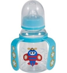 Bottle With Two Handles Baby Care, 125 ml, Blue