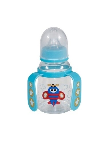 Bottle With Two Handles Baby Care, 125 ml, Blue