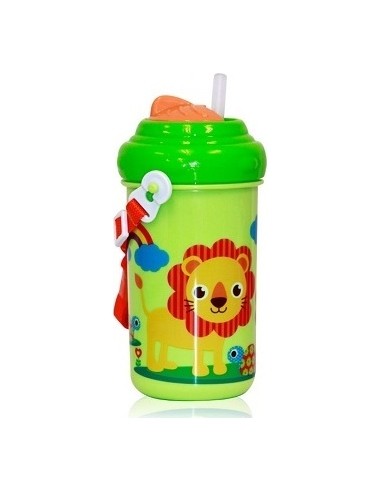 Vaikiškas gertuvė-buteliukas Zoo, žalias