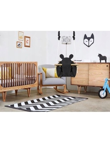 Baby Swing with Wooden Frame Ecotoys Mouse